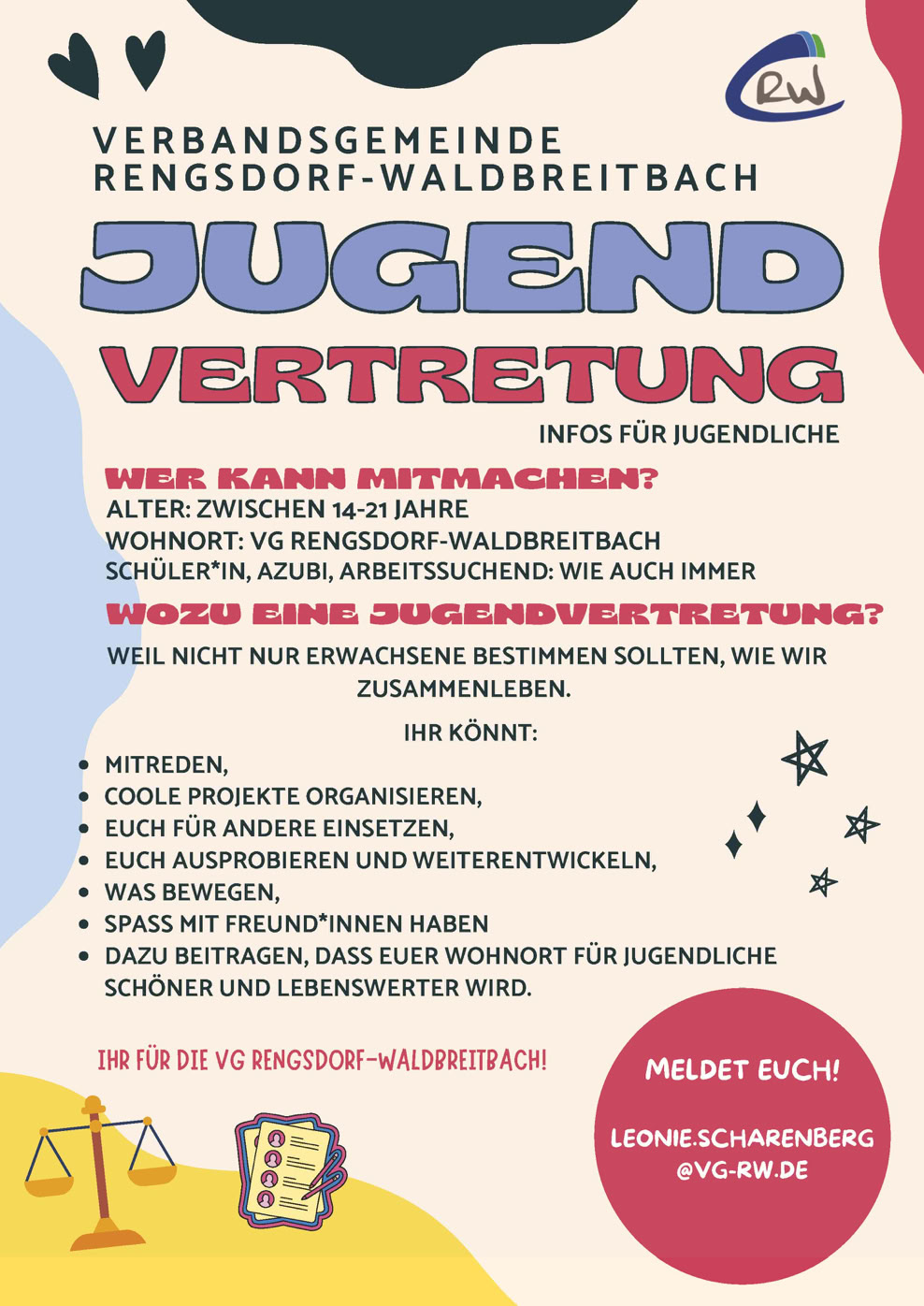 Plakat Jugend-Vertretung